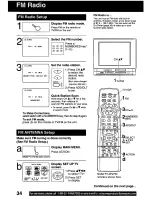 Предварительный просмотр 34 страницы Panasonic PVDF2000 - MONITOR/DVD COMBO Operating Instructions Manual