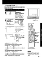 Предварительный просмотр 43 страницы Panasonic PVDF2000 - MONITOR/DVD COMBO Operating Instructions Manual