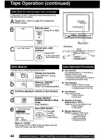 Предварительный просмотр 44 страницы Panasonic PVDF2000 - MONITOR/DVD COMBO Operating Instructions Manual