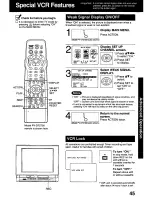 Предварительный просмотр 45 страницы Panasonic PVDF2000 - MONITOR/DVD COMBO Operating Instructions Manual