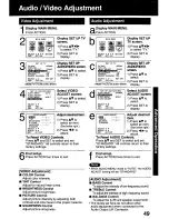 Предварительный просмотр 49 страницы Panasonic PVDF2000 - MONITOR/DVD COMBO Operating Instructions Manual