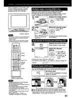 Предварительный просмотр 51 страницы Panasonic PVDF2000 - MONITOR/DVD COMBO Operating Instructions Manual