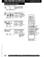 Предварительный просмотр 54 страницы Panasonic PVDF2000 - MONITOR/DVD COMBO Operating Instructions Manual