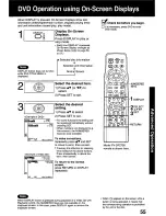 Предварительный просмотр 55 страницы Panasonic PVDF2000 - MONITOR/DVD COMBO Operating Instructions Manual