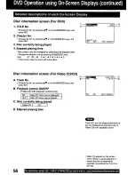 Предварительный просмотр 56 страницы Panasonic PVDF2000 - MONITOR/DVD COMBO Operating Instructions Manual