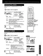 Предварительный просмотр 61 страницы Panasonic PVDF2000 - MONITOR/DVD COMBO Operating Instructions Manual