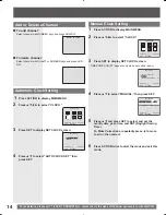 Preview for 14 page of Panasonic PVDF205 - DVD COMBO TV Operating Instructions Manual