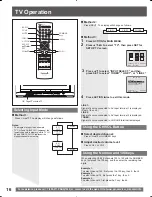 Preview for 16 page of Panasonic PVDF205 - DVD COMBO TV Operating Instructions Manual