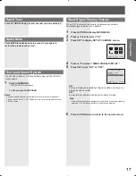 Preview for 17 page of Panasonic PVDF205 - DVD COMBO TV Operating Instructions Manual