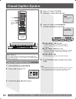 Preview for 20 page of Panasonic PVDF205 - DVD COMBO TV Operating Instructions Manual