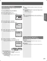 Preview for 21 page of Panasonic PVDF205 - DVD COMBO TV Operating Instructions Manual