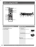 Preview for 24 page of Panasonic PVDF205 - DVD COMBO TV Operating Instructions Manual