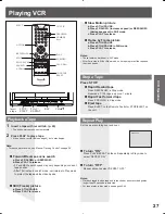 Preview for 27 page of Panasonic PVDF205 - DVD COMBO TV Operating Instructions Manual