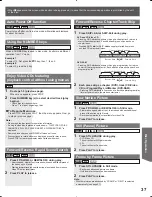 Preview for 37 page of Panasonic PVDF205 - DVD COMBO TV Operating Instructions Manual