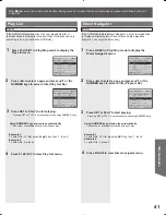 Preview for 41 page of Panasonic PVDF205 - DVD COMBO TV Operating Instructions Manual