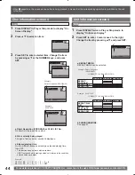 Preview for 44 page of Panasonic PVDF205 - DVD COMBO TV Operating Instructions Manual