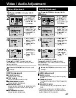 Предварительный просмотр 47 страницы Panasonic PVDM2092 - MONITOR/DVD COMBO Operating Instructions Manual