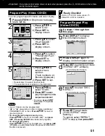 Предварительный просмотр 51 страницы Panasonic PVDM2092 - MONITOR/DVD COMBO Operating Instructions Manual