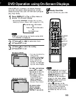 Предварительный просмотр 53 страницы Panasonic PVDM2092 - MONITOR/DVD COMBO Operating Instructions Manual