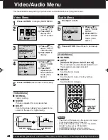 Preview for 44 page of Panasonic PVDM2093 - TV/VCR/DVD COMBO Operating Instructions Manual