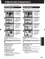 Preview for 45 page of Panasonic PVDM2093 - TV/VCR/DVD COMBO Operating Instructions Manual