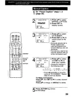 Предварительный просмотр 39 страницы Panasonic PVDM2791 - MONITOR/DVD COMBO Operating Instructions Manual