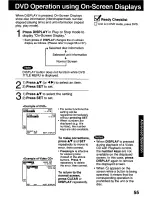 Предварительный просмотр 55 страницы Panasonic PVDM2791 - MONITOR/DVD COMBO Operating Instructions Manual