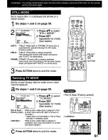 Предварительный просмотр 61 страницы Panasonic PVDM2791 - MONITOR/DVD COMBO Operating Instructions Manual