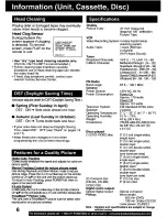 Preview for 6 page of Panasonic PVDM2792 - MONITOR/DVD COMBO Operating Instructions Manual