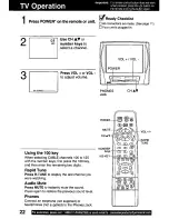 Preview for 22 page of Panasonic PVDM2792 - MONITOR/DVD COMBO Operating Instructions Manual