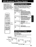 Preview for 23 page of Panasonic PVDM2792 - MONITOR/DVD COMBO Operating Instructions Manual