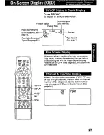 Preview for 27 page of Panasonic PVDM2792 - MONITOR/DVD COMBO Operating Instructions Manual