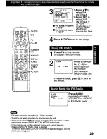 Preview for 29 page of Panasonic PVDM2792 - MONITOR/DVD COMBO Operating Instructions Manual