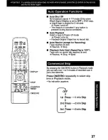 Preview for 37 page of Panasonic PVDM2792 - MONITOR/DVD COMBO Operating Instructions Manual