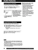 Preview for 44 page of Panasonic PVDM2792 - MONITOR/DVD COMBO Operating Instructions Manual