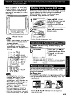 Preview for 49 page of Panasonic PVDM2792 - MONITOR/DVD COMBO Operating Instructions Manual