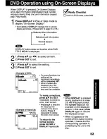 Preview for 53 page of Panasonic PVDM2792 - MONITOR/DVD COMBO Operating Instructions Manual