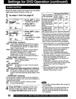 Preview for 58 page of Panasonic PVDM2792 - MONITOR/DVD COMBO Operating Instructions Manual