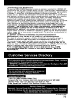 Preview for 75 page of Panasonic PVDM2792 - MONITOR/DVD COMBO Operating Instructions Manual