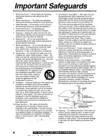 Предварительный просмотр 4 страницы Panasonic PVL750 - VHS-C PALMCORDER Operating Manual