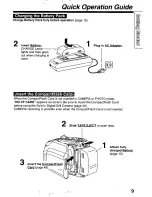 Предварительный просмотр 9 страницы Panasonic PVL750 - VHS-C PALMCORDER Operating Manual