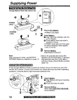 Предварительный просмотр 12 страницы Panasonic PVL750 - VHS-C PALMCORDER Operating Manual