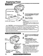 Предварительный просмотр 14 страницы Panasonic PVL750 - VHS-C PALMCORDER Operating Manual