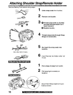 Предварительный просмотр 16 страницы Panasonic PVL750 - VHS-C PALMCORDER Operating Manual