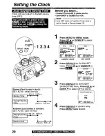 Предварительный просмотр 20 страницы Panasonic PVL750 - VHS-C PALMCORDER Operating Manual