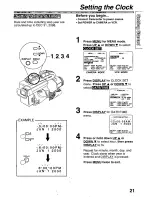 Предварительный просмотр 21 страницы Panasonic PVL750 - VHS-C PALMCORDER Operating Manual