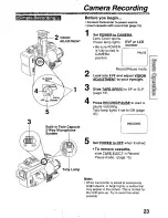 Предварительный просмотр 23 страницы Panasonic PVL750 - VHS-C PALMCORDER Operating Manual