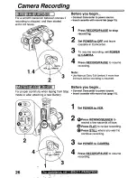 Предварительный просмотр 26 страницы Panasonic PVL750 - VHS-C PALMCORDER Operating Manual