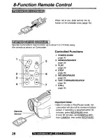 Предварительный просмотр 28 страницы Panasonic PVL750 - VHS-C PALMCORDER Operating Manual