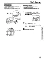 Предварительный просмотр 37 страницы Panasonic PVL750 - VHS-C PALMCORDER Operating Manual